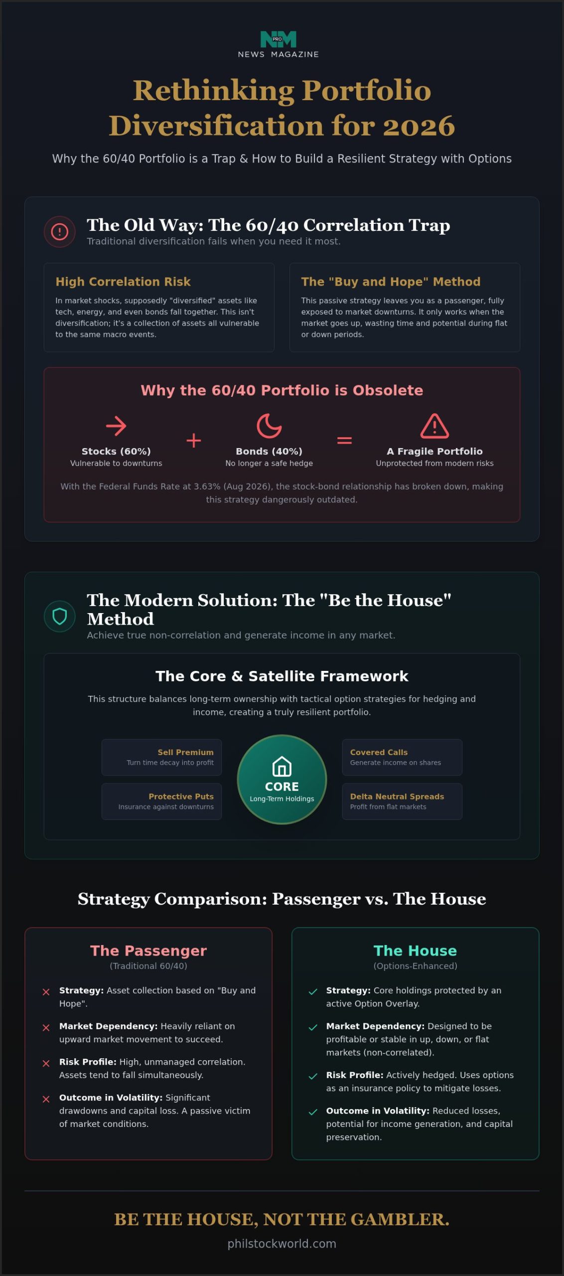 Building a Diversified Portfolio with Options: Moving Beyond the 60/40 Myth