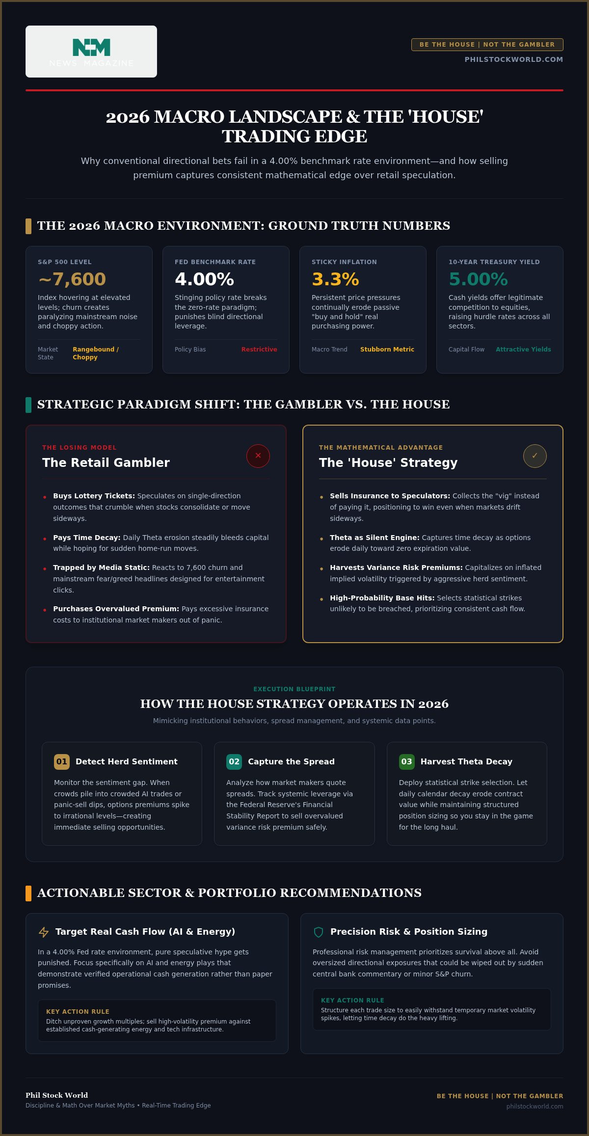2026 Market Outlook and Trading Recommendations: Trading Like The House