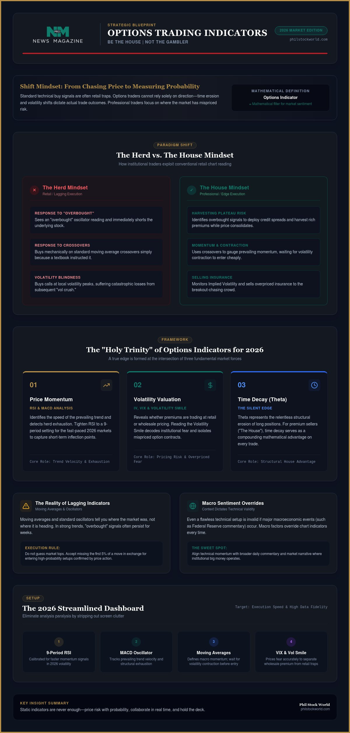 Best Indicators for Options Trading in 2026: Trading Like "The House"