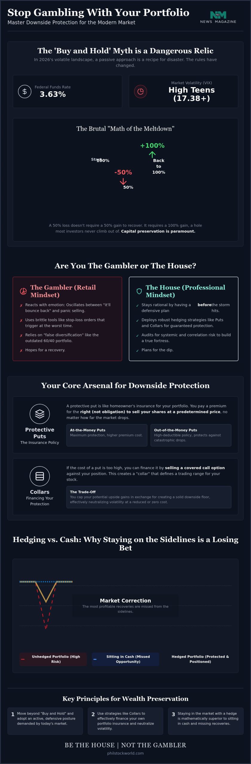 Downside Protection Strategies for Stocks: How to Trade Like 'The House' in 2026