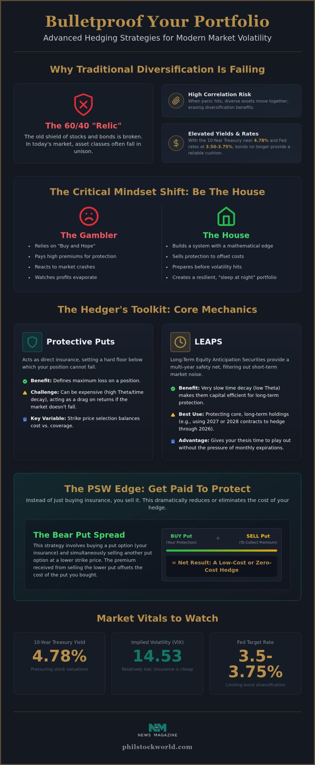 Portfolio Hedging Strategies with Options: How to Trade Like 'The House' in 2026