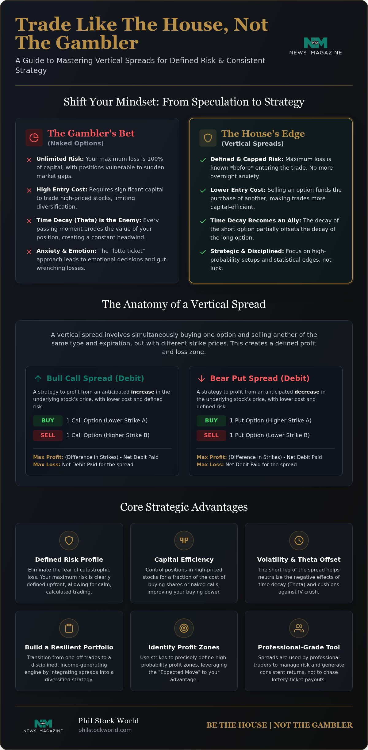 Vertical Spread Trading Guide: How to Be the House in 2026