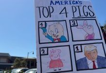 Wild signs at Trump Florida rally capture voters’ rage just days before Midterms